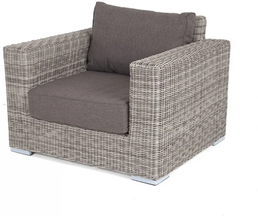 YH-C1515W gray "Боно" кресло из искусственного ротанга, цвет серый 4SIS арт.УТ-00001986