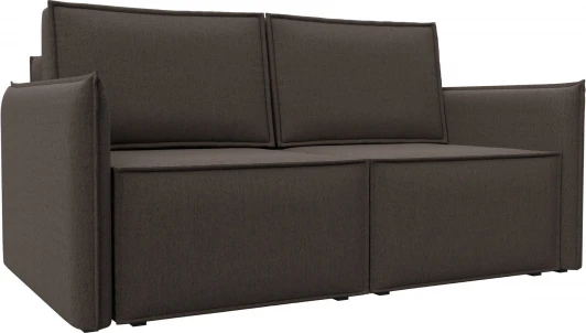 121913 Диван прямой Либерти мини (Коричневый/Рогожка) Лига Диванов арт.121913