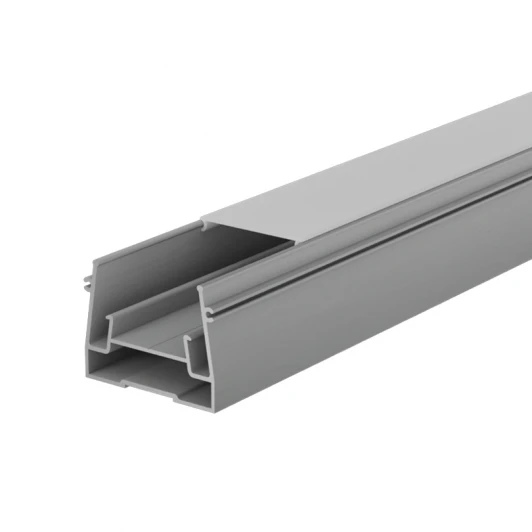 WAP-S-40/32/2000-A Профиль алюминиевый разделительный встраиваемый серый 40х32х2000мм для натяжных потолков (под гарпун) Wolta WAP WAP-S-40/32/2000-A