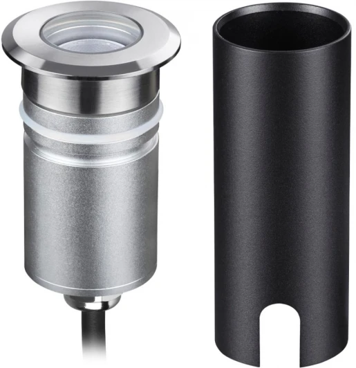 6660/1GL Встраиваемый грунтовый светильник Odeon Light Ingro 6660/1GL NATURE черный/металл IP67 LED 3W 4000K 12V/24V