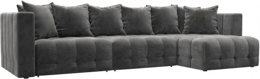 128821 Диван угловой Лига-052 НПБ Лонг угол универсальный Лига Диванов (Велюр) арт.128821