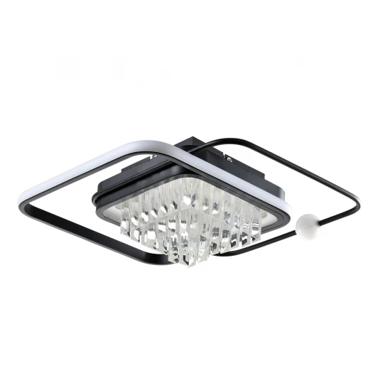 L8022-450 BK Потолочный светильник светодиодный хрустальный с пультом с регулировкой цветовой температуры LED4U LED4U L8022-450 BK