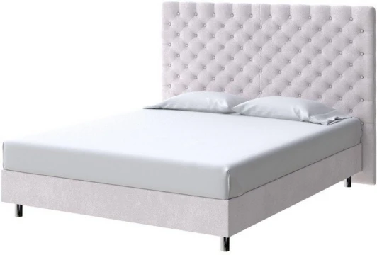 2017568 PROxSON Кровать Paris Boxspring Standart (Ткань: Велюр Casa Лунный) 180x200