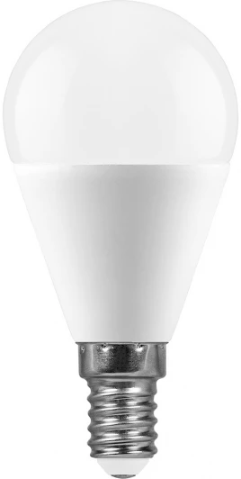 38101 Лампочка светодиодная белый шар E14 13W Feron 38101