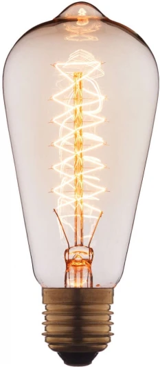 6460-CT Ретро лампочка накаливания Эдисона E27 60 Вт теплое желтое свечение Loft It 6460 6460-CT