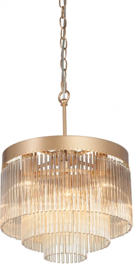 V53570-8/7 Подвесная люстра Vitaluce V53570-8/7, 7хЕ14 макс. 40Вт (220V, хрусталь, на цепи, круглые)