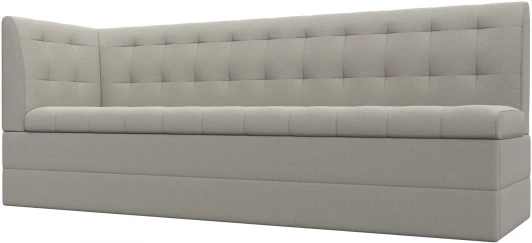 122434L Диван кухонный Бриз с углом слева (Бежевый/Рогожка) Лига Диванов арт.122434L