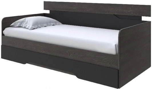 2020167 Без бренда Кровать-Софа Milton (ЛДСП Дуб Кантербери/Черный) 120x190