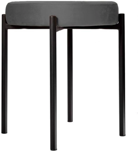 00-00072885 Комплект 2 шт. Табурет DikLine, B28 ANTRACITE, ножки черные арт.00-00072885