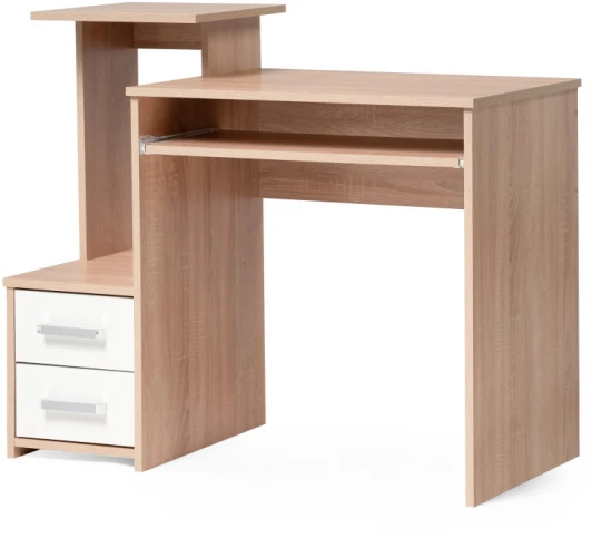 377218 Компьютерный стол Woodville Джаз-24 левый дуб сонома 377218