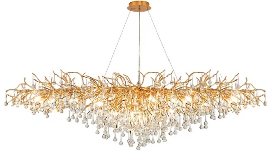 40.2696 Подвесная большая люстра Droplet Chandelier Oval L160 ImperiumLoft 40,2696 (148055-22) (220V, на тросе)