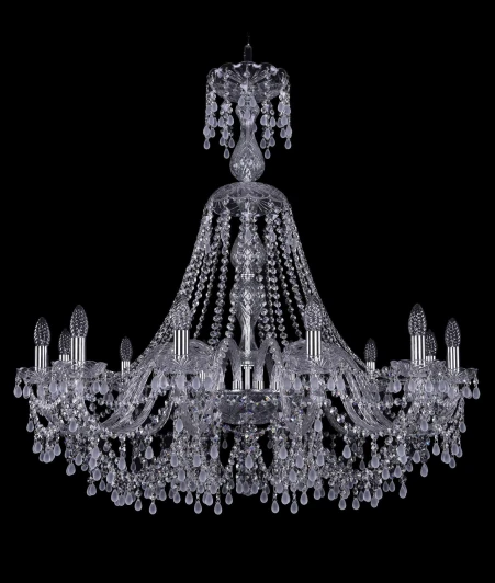 1410/12/360/XL-97 Ni V0300 Подвесная люстра Bohemia 1410 1410/12/360/XL-97/Ni/V0300