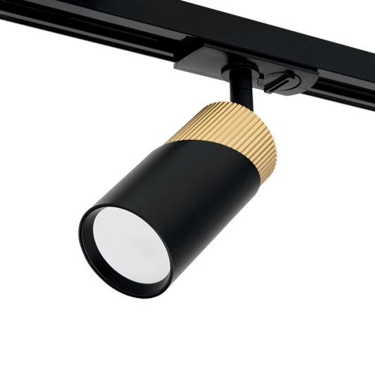 WTL-GU10/06BG Трековый светильник однофазный Wolta WTL-GU10/06BG под лампу GU10 Черный / Золотой DOLCE