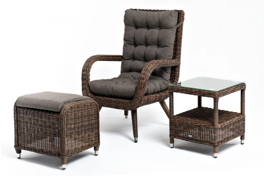 TС1PT-3-SET brown "Толедо" лаунж-зона из искусственного ротанга, цвет коричневый 4SIS арт.УТ-00004151