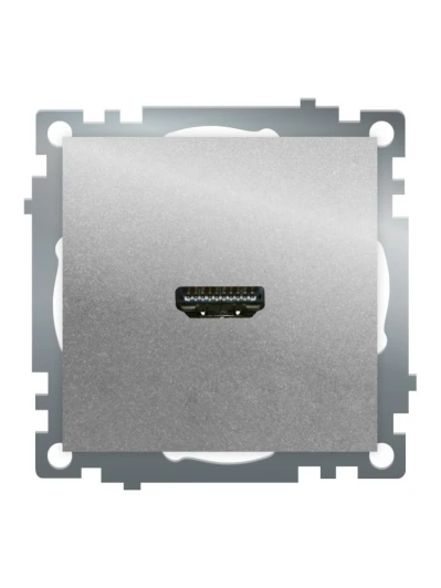 50061 Розетка HDMI (серебро) Stekker Катрин 50061