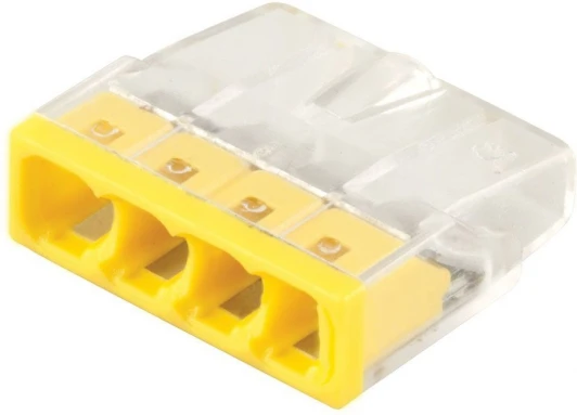 32414 Клемма пружинная 4-х проводная Stekker 32414