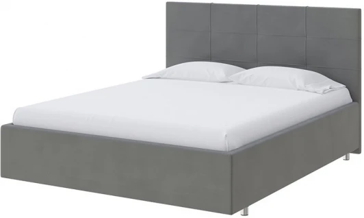 1910857 PROxSON Кровать Neo (Ткань: Велюр Forest 17 Серый) 160x190