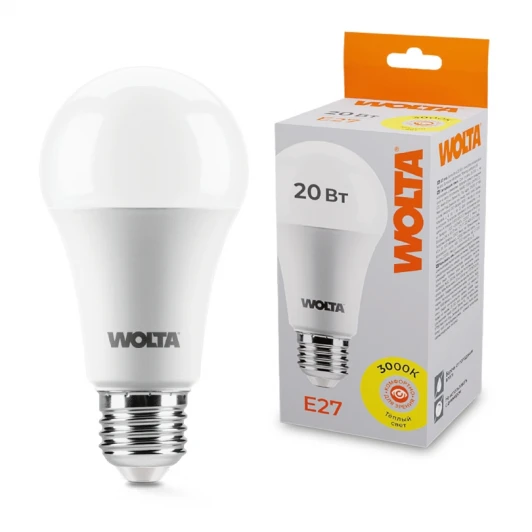 25Y65BL20E27 Светодиодная лампа 20Вт 3000К E27 Wolta 25Y65BL20E27