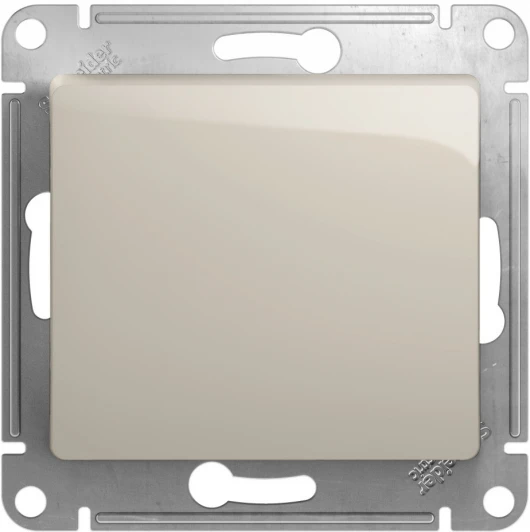GSL000971 Переключатель встраиваемый перекрестный одноклавишный (молочный) Systeme Electric Glossa GSL000971