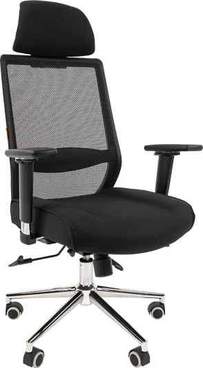 CHAIRMAN 555 LUX Компьютерное кресло CHAIRMAN 555 LUX (Металл,Ткань,Сетка/Черный)