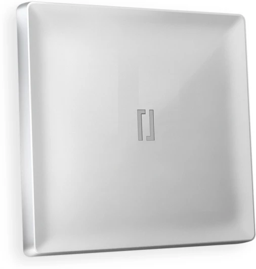 AP4020 Лицевая панель Ambrella Volt ALFA (Серебро глянец) для 1-клавишных выключателей с подсветкой QUANT AP4020