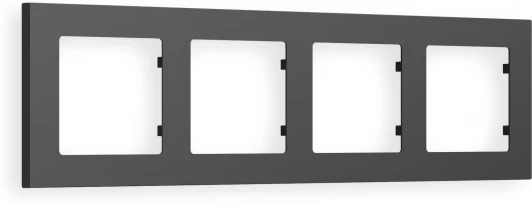 AF220804 Рамка Ambrella Volt ALFA Techno (Графит Мягкое касание) 4-ая AF220804