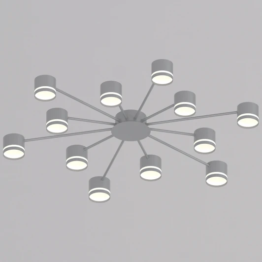 06730-0.3-12 GX53 GREY Потолочная люстра Reluce 06730-0.3-12 GX53 GREY