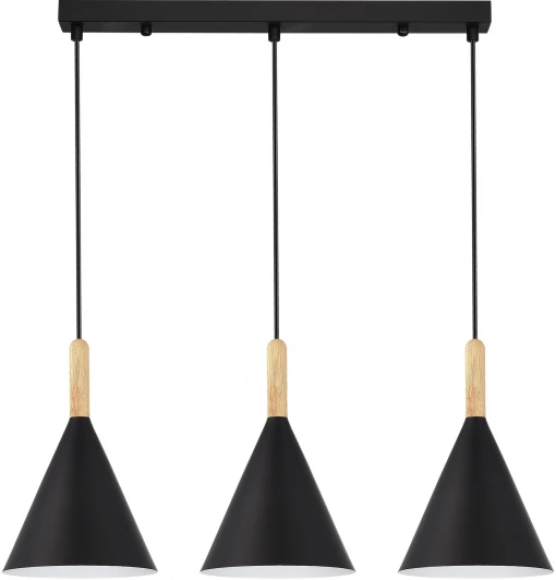 SLE1255-403-03 Светильник подвесной Evoluce Arket SLE1255-403-03 Черный/Черный E27 3*40W (220V, на проводе)
