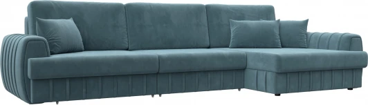 129298 Диван угловой Лига-057 НПБ Лонг угол правый Лига Диванов (Велюр) арт.129298