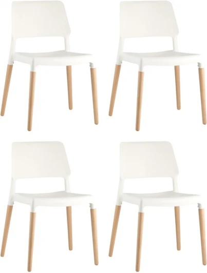 УТ000037211 Стул BISTRO белый 4 шт. Stool Group (арт.УТ000037211)