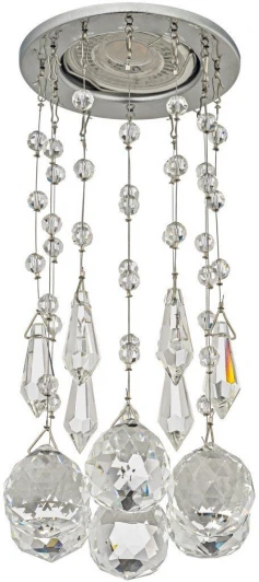 Osimo GU10.5.14.8.120 N Встраиваемый светильник хрустальный Dio D'Arte Osimo Nickel GU10.5.14.8.120 N (220V, круглые)