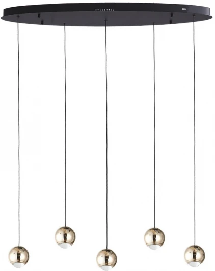 LH8027/5P-BK-SGD Подвесной светильник Lumien Hall Danay LH8027/5P-BK-SGD
