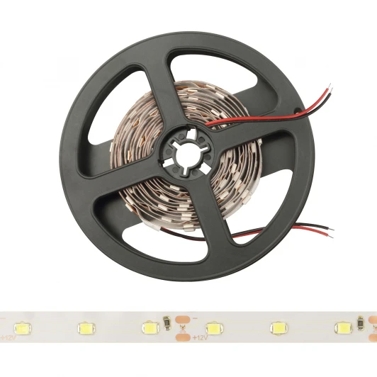ULS-Q921 2835-60LED/m-8mm-IP20-DC12V-4,8W/m-3M-DW катушка в герметичной упаковке Светодиодная лента Volpe ULS-Q921 2835-60LED/m-8mm-IP20-DC12V-4,8W/m-3M-DW катушка в герметичной упаковке