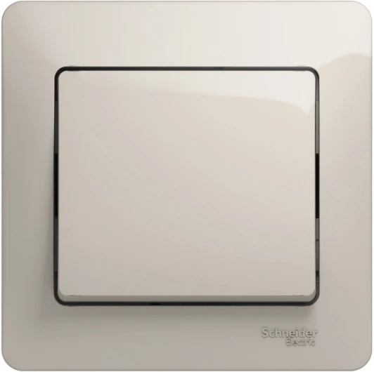 GSL000912 Выключатель встраиваемый одноклавишный (молочный) Systeme Electric Glossa GSL000912