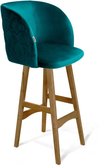 9122532001 Стул барный SHT-ST33-1/S65 альпийский бирюзовый/светлый орех от фабрики Sheffilton