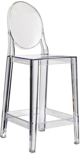 FR 0702 Стул полубарный Victoria Ghost прозрачный