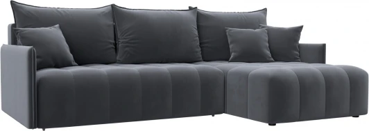 129030 Диван угловой Лига-054 НПБ угол универсальный Лига Диванов (Велюр) арт.129030