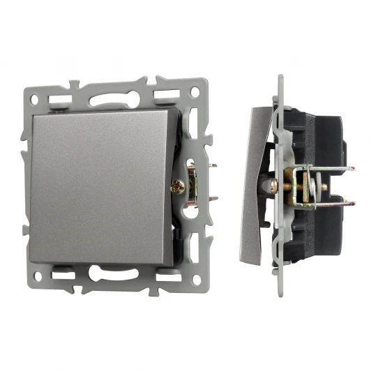 043716 Механизм выключателя одноклавишный проходной SWT-MKP1-PL-GR (250V, 16A) (Arlight) 043716