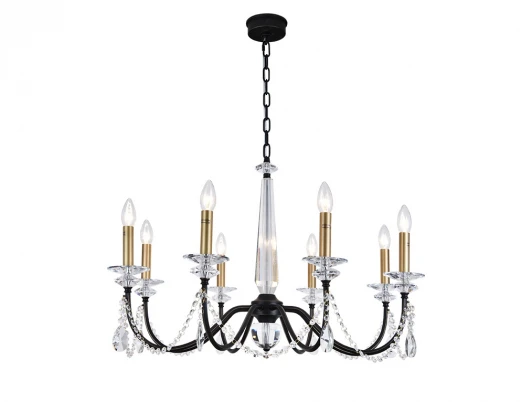 3978/C black+brass Подвесная люстра Newport Анастасия 3978/C black+brass