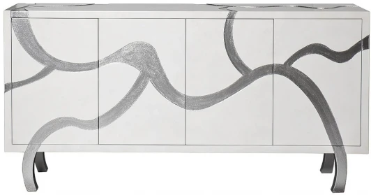 ART-7F05KOMD Комод Garda Decor ART-7F05KOMD (Хром/Белый)