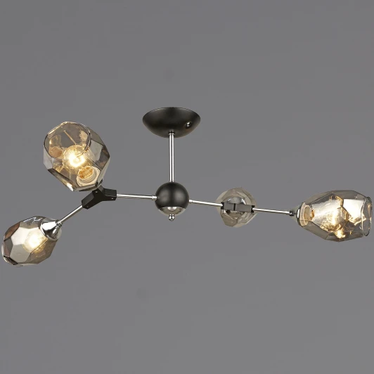 04209-0.3-04 CH+BK Потолочная люстра на штанге Reluce 04209-0.3-04 CH+BK (220V)