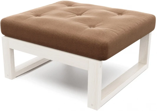 193121 Пуф Arsko Амбер беленый дуб коричневая рогожка