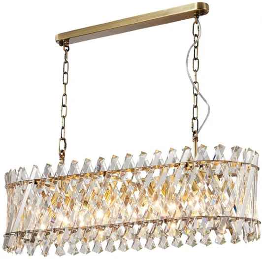 LH0044/10PO-BR-CL Подвесная люстра Lumien Hall Pauline LH0044/10PO-BR-CL