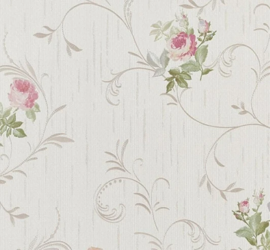 44649 Обои виниловые Zambaiti Satin Flowers 44649 10,05 x 0,53 м