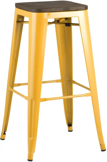 УТ000001865 Стул барный Stool Group TOLIX WOOD желтый УТ000001865
