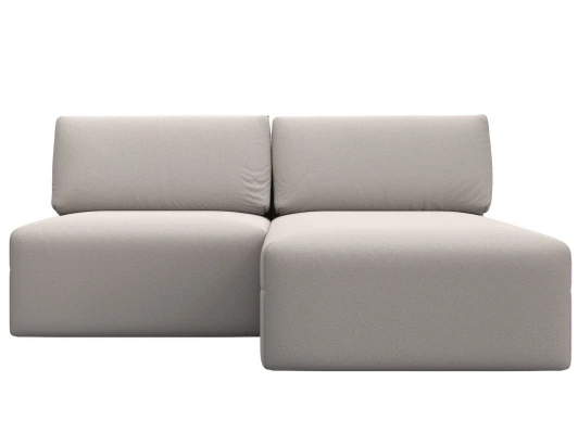 129506 Диван угловой модульный Лига-060 НПБ угол универсальный (ЛДСП,Брус,Фанера/Пластик/Замша/Бежевый) Лига Диванов 129506