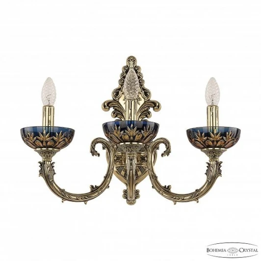 7109B15/3/210 GB P Amber-Blue/H-1I Бра Bohemia 7109 7109B15/3/210 GB P Amber-Blue/H-1I
