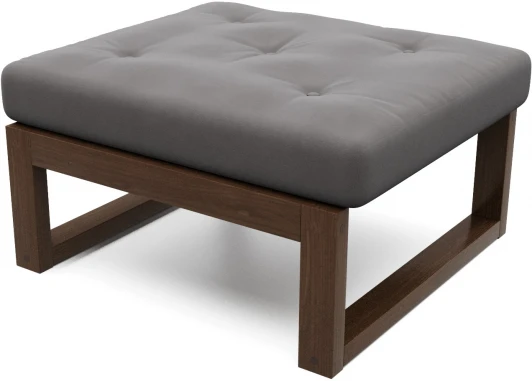 21858 Пуф Arsko Амбер орех серый велюр