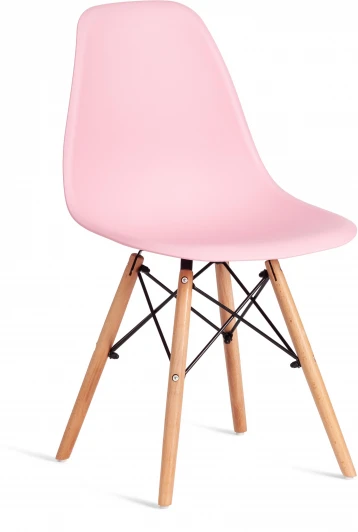 24424 Стул CINDY (EAMES) (mod. 1801) / 2 шт. в упаковке Tetchair (Дерево бук,Металл,Пластик/Розовый) арт.24424
