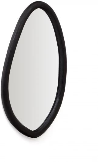 178176 Настенное зеркало La Forma (ex Julia Grup) Magrit (Черный/ Массив дерева)
